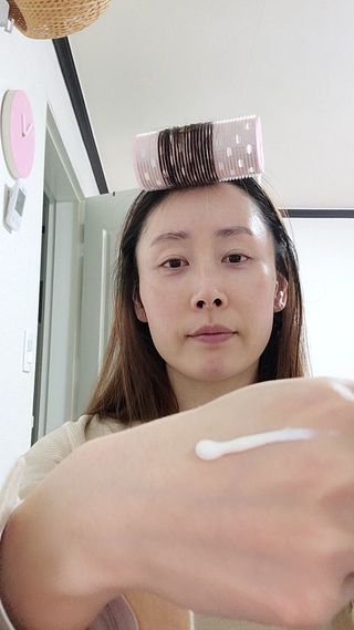 바노바기 코스메틱 바노바기 밀크씨슬 리페어 시카 선스크린 플러스 50ml — 3점을 준 리뷰어가 2023년 2월 올린 사용 사진
