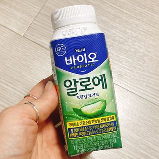 LIVE 매일바이오 알로에 드링킹 요거트 — 4.5점을 준 리뷰어가 2022년 4월 올린 사용 사진