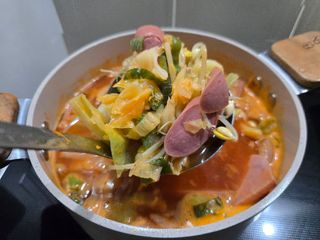프레시지 *구매평/[쵸이닷직원食당]이태원식부대찌개_455G — 5점을 준 리뷰어가 2025년 9월 올린 사용 사진
