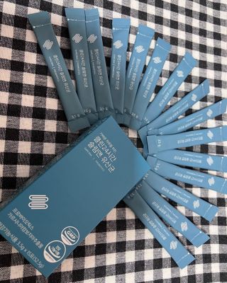 클린24시간 슬림앤유산균 1박스 (3.5g X 15포) — 5점을 준 리뷰어가 2022년 10월 올린 사용 사진