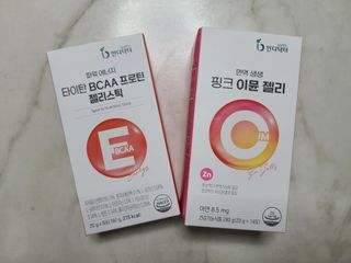 인디닥터 면역 생생 핑크 이뮨 젤리 + 타이탄 BCAA 프로틴 젤리스틱 — 5점을 준 리뷰어가 2022년 5월 올린 사용 사진