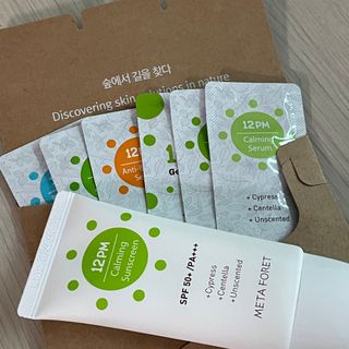 메타포레 12PM  카밍 선스크린 — 5점을 준 리뷰어가 2021년 8월 올린 사용 사진