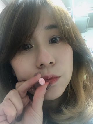 입 냄새 완화에 도움을 주는 에티켓 캔디 복숭아맛 앳캔디 — 5점을 준 리뷰어가 2020년 12월 올린 사용 사진