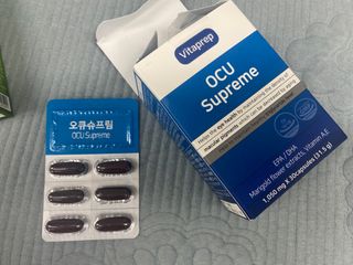 뉴트리션팩토리 비타프렙 오큐슈프림 루테인 오메가3 1050mg — 5점을 준 리뷰어가 2021년 9월 올린 사용 사진