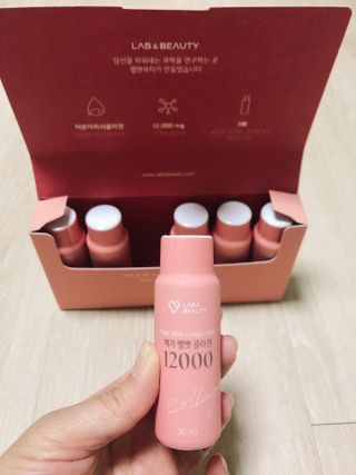 랩앤뷰티 메가 벨벳 콜라겐 12000 — 4.5점을 준 리뷰어가 2021년 5월 올린 사용 사진