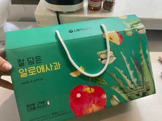서울약사신협 잘 담은 알로애사과_70ml x 30포 — 5점을 준 리뷰어가 2021년 9월 올린 사용 사진