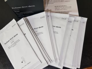 [이즈라이프코스메틱] 퍼퓸 드라이어 시트 히노끼향  or 블랑향 2중 택1 30매 — 4점을 준 리뷰어가 2021년 6월 올린 사용 사진