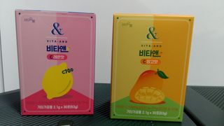 비타앤C 레몬맛, 망고맛 — 5점을 준 리뷰어가 2021년 7월 올린 사용 사진