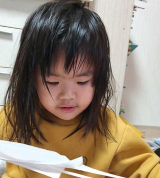 케이퓨리 KF80 덴탈 귀편한 숨쉬기편한 마스크 50매 — 5점을 준 리뷰어가 2022년 10월 올린 사용 사진