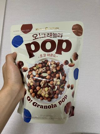오!그래놀라팝 현미아몬드 — 5점을 준 리뷰어가 2022년 4월 올린 사용 사진