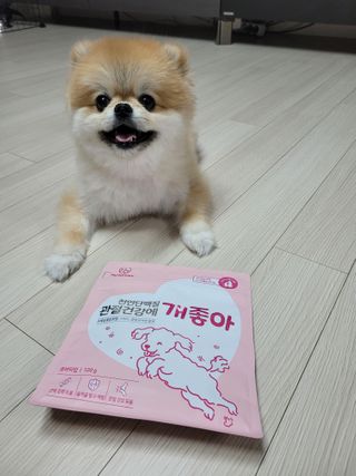 My Pet Care 천연단백질 관절건강에 개좋아 — 5점을 준 리뷰어가 2021년 1월 올린 사용 사진