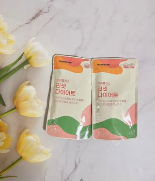 [경남제약헬스케어] 케어플러스 리셋 다이어트 청포도맛 100ml X 5포 (5일분) — 5점을 준 리뷰어가 2023년 3월 올린 사용 사진