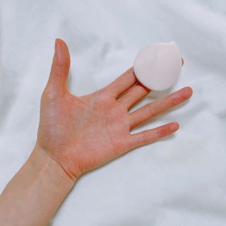 젤리팜 마이크로셀 실리콘퍼프 피치,오렌지 — 3점을 준 리뷰어가 2021년 11월 올린 사용 사진