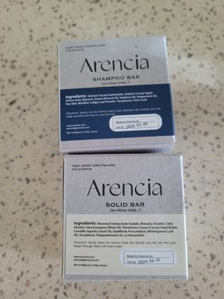 Arencia 아렌시아 솔티소다 샴푸바, 더 새틴 린스바 세트 — 4.5점을 준 리뷰어가 2021년 6월 올린 사용 사진