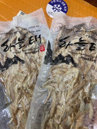 [오늘바스켓] 용대리 손질하늘태 130g — 4.5점을 준 리뷰어가 2021년 5월 올린 사용 사진