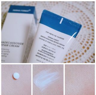 더마포레스트 마데카소사이드 리페어 크림,  모이스처라이징 아쿠아크림 — 5점을 준 리뷰어가 2021년 8월 올린 사용 사진