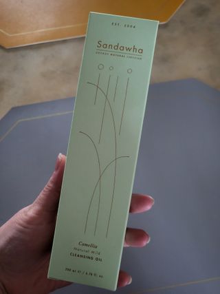 스킨큐어 산다화 순한 클렌징 동백 오일 200ml — 5점을 준 리뷰어가 2023년 4월 올린 사용 사진
