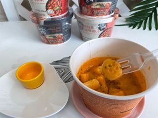 프리 [요리궁리] 타입 B (매콤,치즈,매콤까르보) 꽃떡볶이 6개입 세트 — 5점을 준 리뷰어가 2025년 2월 올린 사용 사진