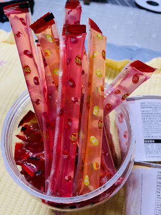 젤리벨리 젤리스틱 어쏘티드 900g — 5점을 준 리뷰어가 2022년 9월 올린 사용 사진