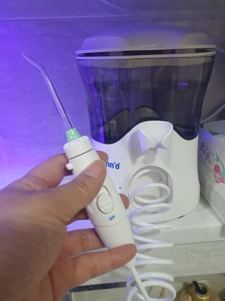 주식회사 클린디 [클린디] 양치 후 남은 이물질, 물치실로 완벽 제거 🦷 구강세정기 세트 [맞춤 칫솔 + 치약 포함] — 5점을 준 리뷰어가 2021년 12월 올린 사용 사진