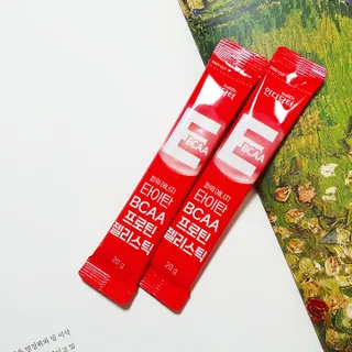 [인디닥터] 타이탄 BCAA 프로틴 젤리스틱 — 5점을 준 리뷰어가 2022년 5월 올린 사용 사진