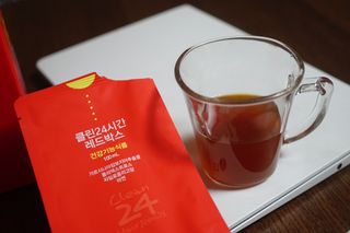 클린24시간 레드박스 1BOX(5포) + 전용보틀(500ml) — 5점을 준 리뷰어가 2024년 1월 올린 사용 사진