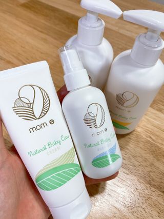 mom e 맘이 내추럴 베이비 케어 크림+바디오일 — 4점을 준 리뷰어가 2021년 1월 올린 사용 사진