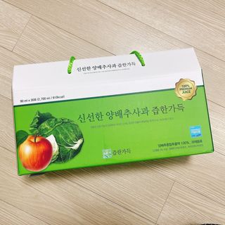 즙한가득 양배추사과즙/석류즙 30포, 선물박스 택1 — 4.5점을 준 리뷰어가 2022년 1월 올린 사용 사진
