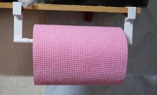 위케어 일회용 향균 수세미 50매 2롤 세트 총 100매 Pink — 5점을 준 리뷰어가 2021년 2월 올린 사용 사진