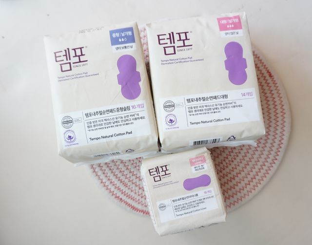 MF[템포 ] 템포 패드 내추럴순면 생리대 SET(중형 슬림 + 대형 + 라이너) 리뷰 사진