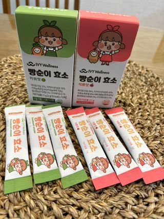 아이비웰니스 빵순이 효소 키위맛 7포 + 석류맛 7포 (총 14포, 2주분) — 5점을 준 리뷰어가 2022년 12월 올린 사용 사진