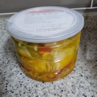 셰프애찬 단호박 백김치 1kg — 5점을 준 리뷰어가 2022년 10월 올린 사용 사진