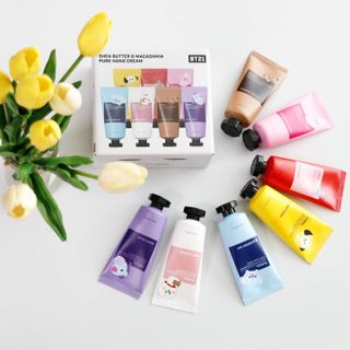 쿤달 BT21 시어버터 앤 마카다미아 퓨어 핸드크림 50ml 7구 기프트 세트 — 5점을 준 리뷰어가 2021년 3월 올린 사용 사진