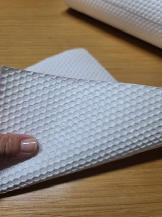 부직포나라 중금속유해물질ZERO 뜯어쓰는 주방 일회용수세미 60매 2매 — 5점을 준 리뷰어가 2022년 10월 올린 사용 사진