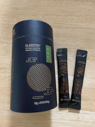 프리마인 자체 기업부설 연구소에서 찾아낸 건강한 수면의 비밀.  슬립토 플러스 30포 — 5점을 준 리뷰어가 2021년 9월 올린 사용 사진