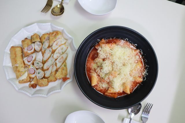 모둠간식용어묵 / 눈꽃치즈떡볶이 / 참고소한어우동 리뷰 사진