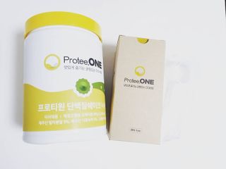 프로티원 단백질쉐이크 녹차맛 2주분 1통+보틀 — 5점을 준 리뷰어가 2021년 5월 올린 사용 사진
