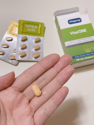 뉴트리션팩토리 비타프렙 바이탈원 종합비타민 멀티비타민 600mg — 5점을 준 리뷰어가 2021년 10월 올린 사용 사진
