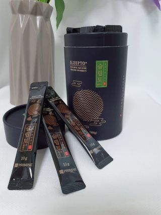 프리마인 자체 기업부설 연구소에서 찾아낸 건강한 수면의 비밀.  슬립토 플러스 30포 — 5점을 준 리뷰어가 2022년 9월 올린 사용 사진