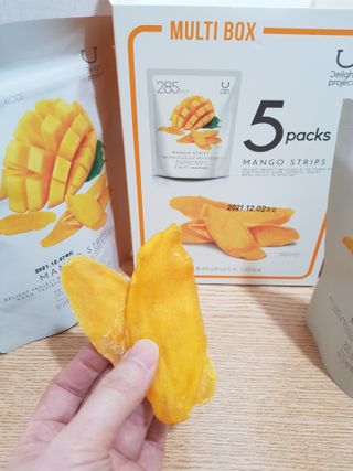 딜라이트 프로젝트 쫀득한 망고말랭이 5입 기획상품 — 5점을 준 리뷰어가 2021년 6월 올린 사용 사진