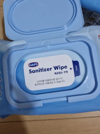 햅스 세균없는 주방 대형 2팩, HAPS sanitizer wipe — 5점을 준 리뷰어가 2022년 1월 올린 사용 사진