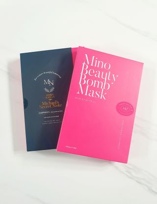 미카엘의 시크릿 노트 Chapter 1. 뷰티 밤 마스크 2box(1box,5매) — 5점을 준 리뷰어가 2022년 10월 올린 사용 사진