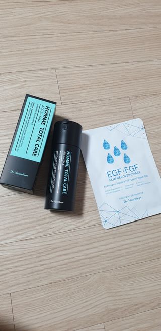 Dr.느루벗 느루벗 옴므 토탈 케어 올인원 118ml 남자 남성 스킨 로션 에센스 크림 화장품 — 4.5점을 준 리뷰어가 2021년 2월 올린 사용 사진