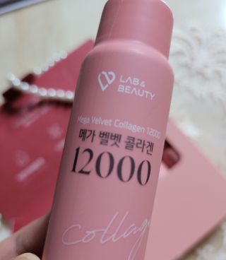 랩앤뷰티 메가 벨벳 콜라겐 12000 — 5점을 준 리뷰어가 2021년 5월 올린 사용 사진