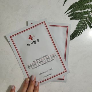 닥터마시멜로 마블러스 멀티 클리닉 마스크 — 5점을 준 리뷰어가 2021년 5월 올린 사용 사진