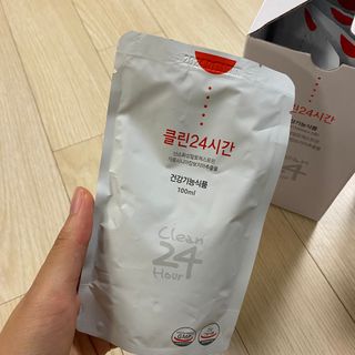 클린24시간 1BOX(5포) + 전용보틀(500ml) — 4.5점을 준 리뷰어가 2022년 8월 올린 사용 사진