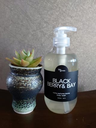 빅그린 니치 퍼퓸 바이옴바디워시 500ml(상탈, 블랙베리&베이, 블랑쉐 3종 중 택1) — 5점을 준 리뷰어가 2022년 7월 올린 사용 사진