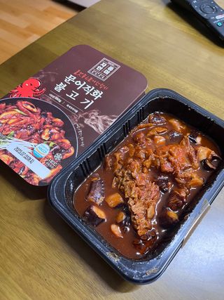 자연풍미 문어직화볶음 3종 (불고기, 불곱창, 치즈불닭) — 5점을 준 리뷰어가 2022년 8월 올린 사용 사진