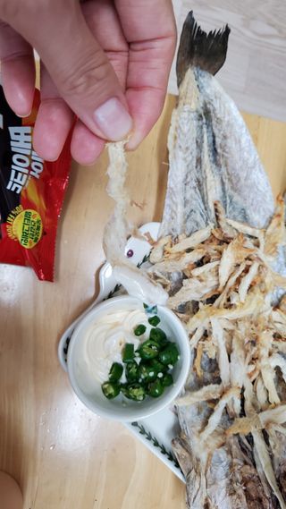 [오늘바스켓] 용대리 손질하늘태 130g — 5점을 준 리뷰어가 2021년 6월 올린 사용 사진