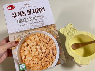 씨알푸드 유기농 쌀 시리얼 390g + 갓 구운 유기농 발아통곡물 150g — 5점을 준 리뷰어가 2022년 1월 올린 사용 사진